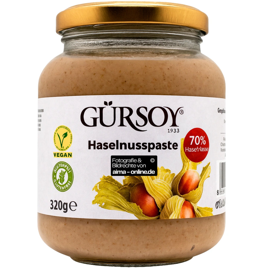 Gürsoy - Haselnusspaste mit 70% Haselnuss 320g