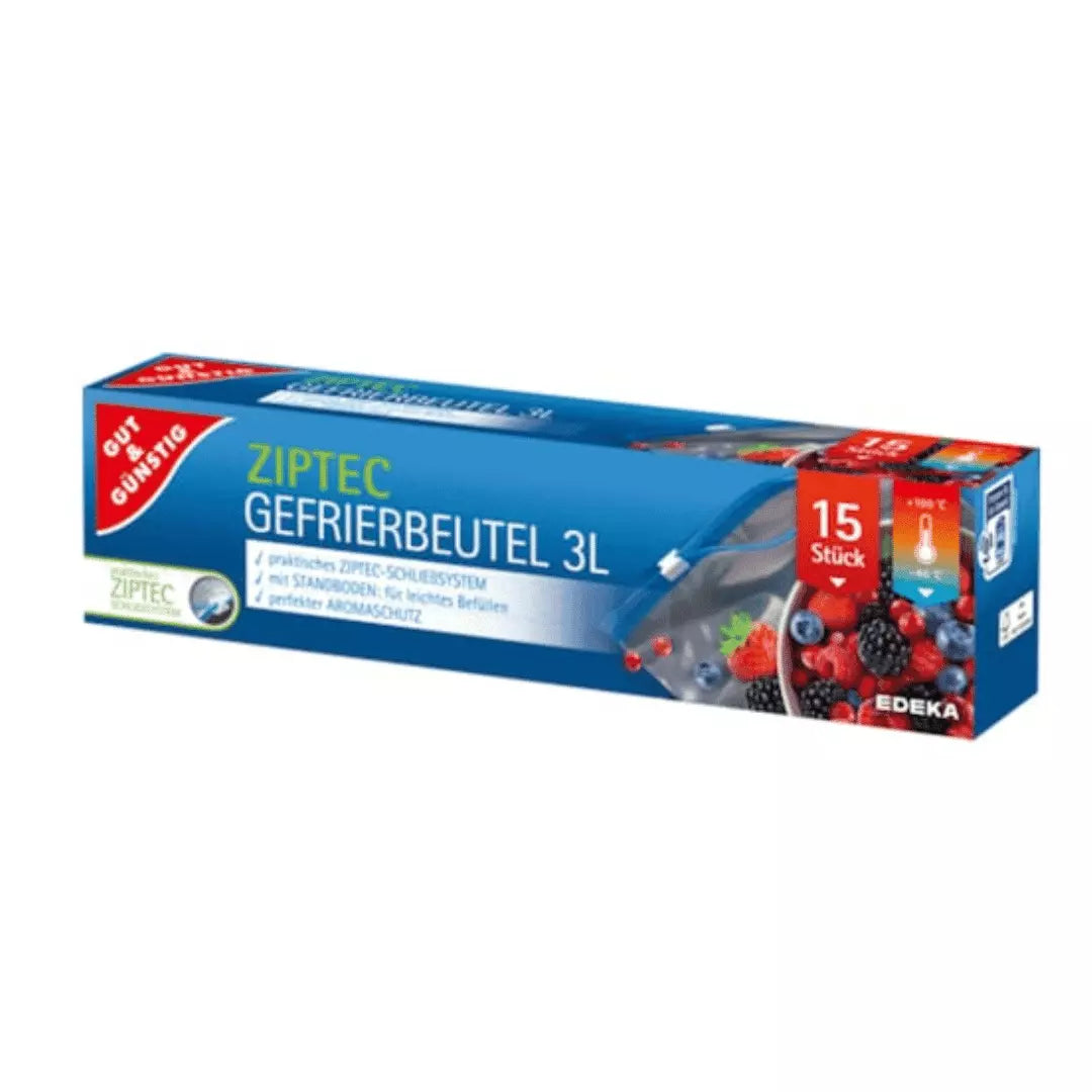 Gut & Günstig Ziptec Gefrierbeutel 3l/15Stück