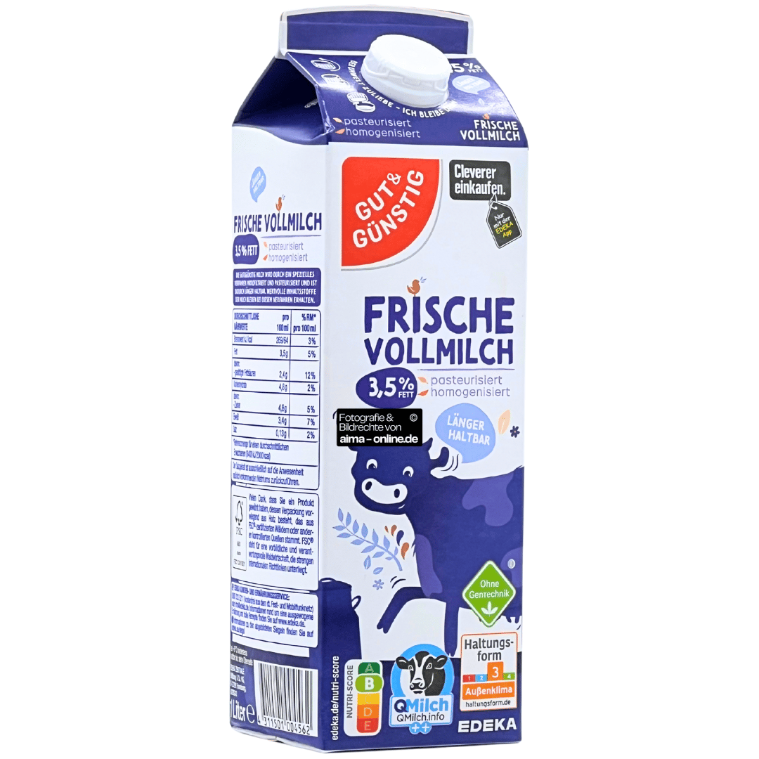 Gut & Günstig Frische Vollmilch 3,5 Fett 1l