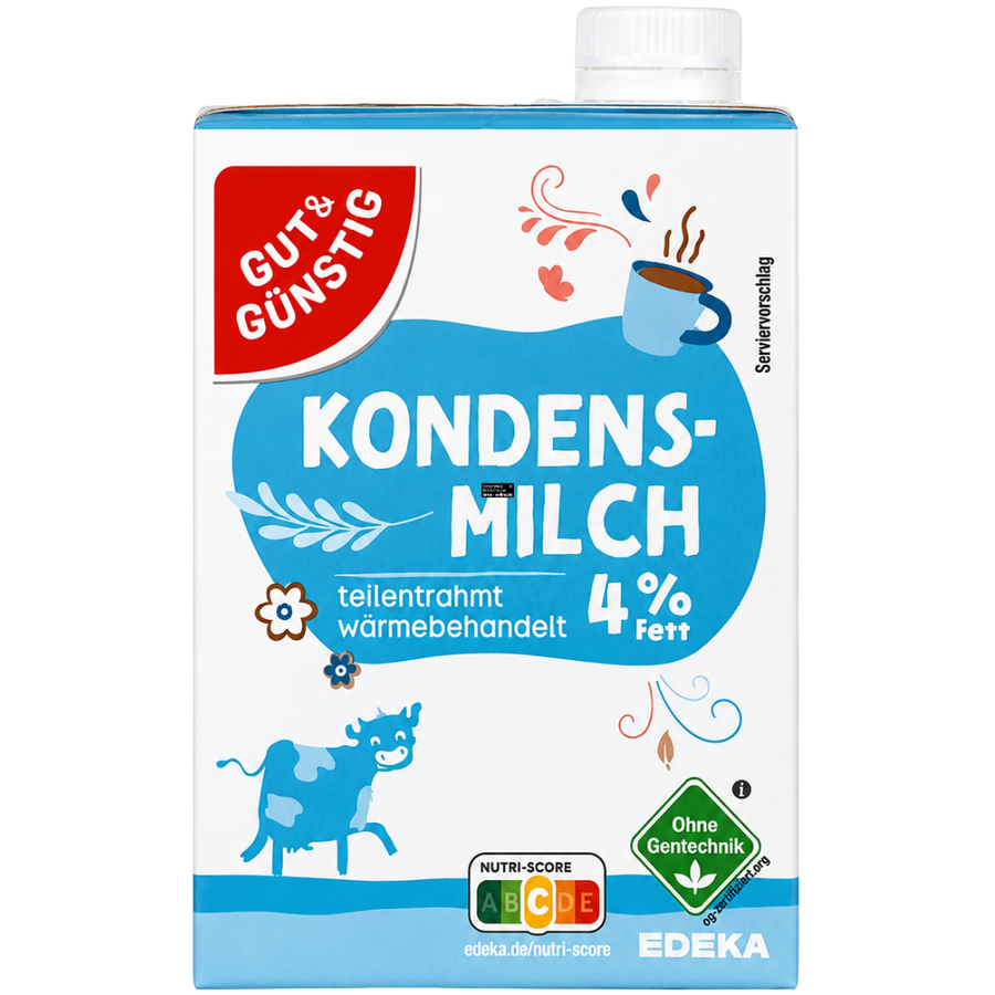 Gut & Günstig Kondensmilch 4% Fett 340g