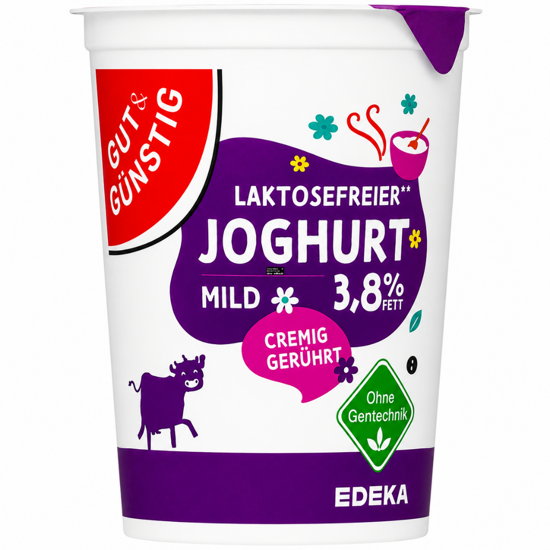 Gut & Günstig Laktosefreier Joghurt 3,8% Fett 500g