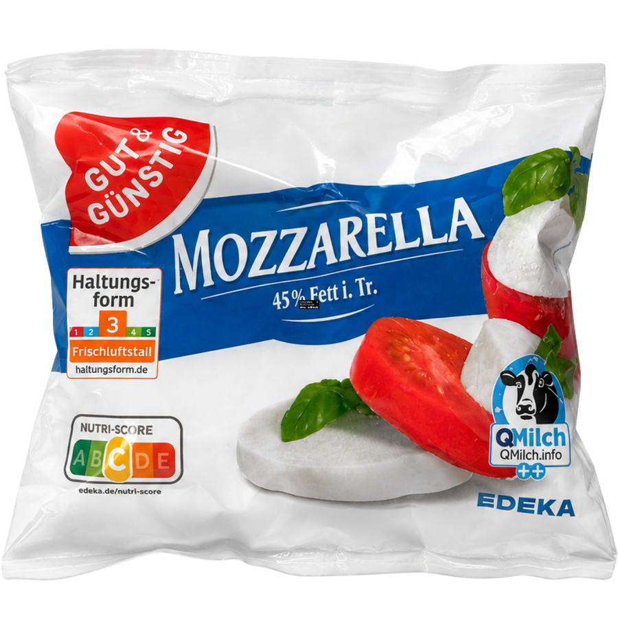 Gut & Günstig Mozzarella 45% Fett 125g