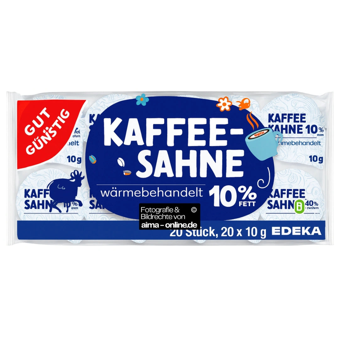 Gut & Günstig - Kaffeesahne 10% Fett 20 Stück