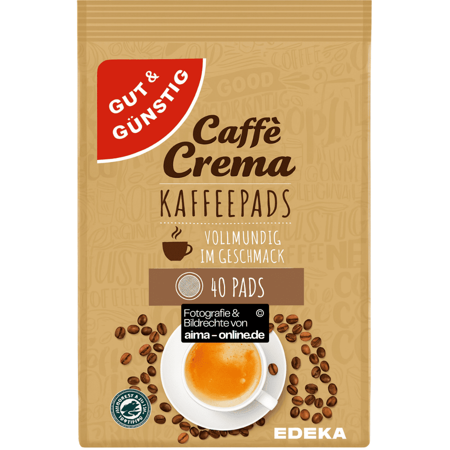 Gut & Günstig - Kaffeepads 40er Caffe Crema 280g
