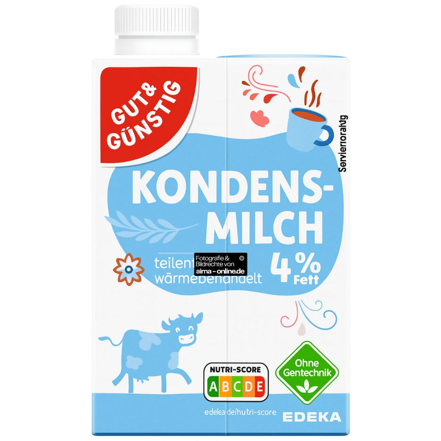 Gut & Günstig Kondensmilch 4% Fett 340g