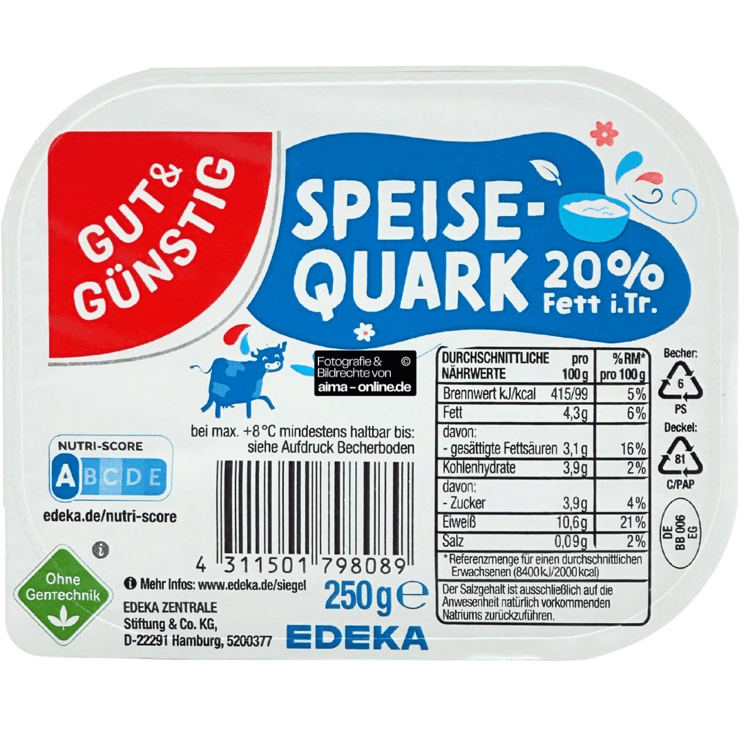 Gut & Günstig Speisequark 20% Fett 250g