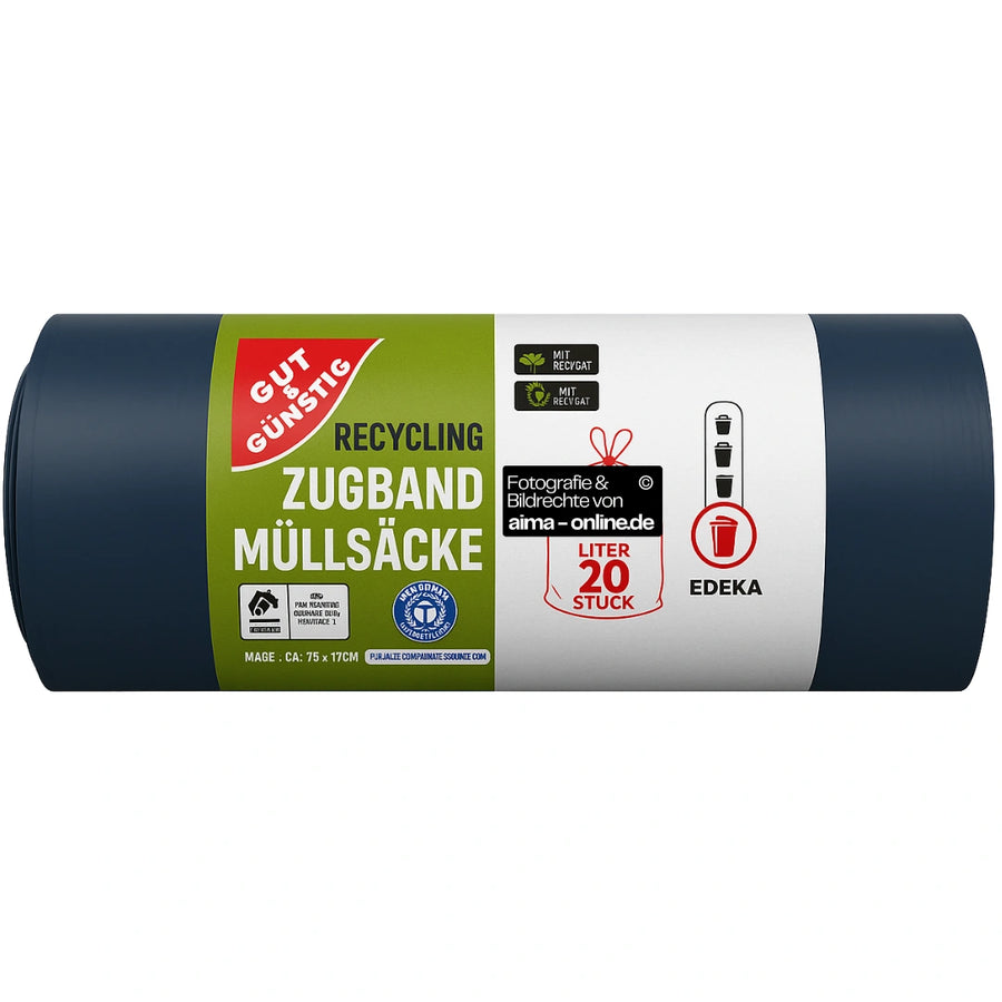 Gut & Günstig - Zugband Müllsäcke 20 Stück