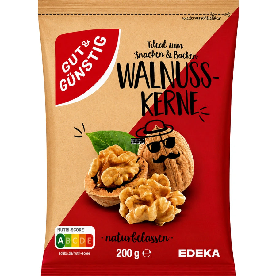 Gut & Günstig - Walnusskerne naturbelassen 200g