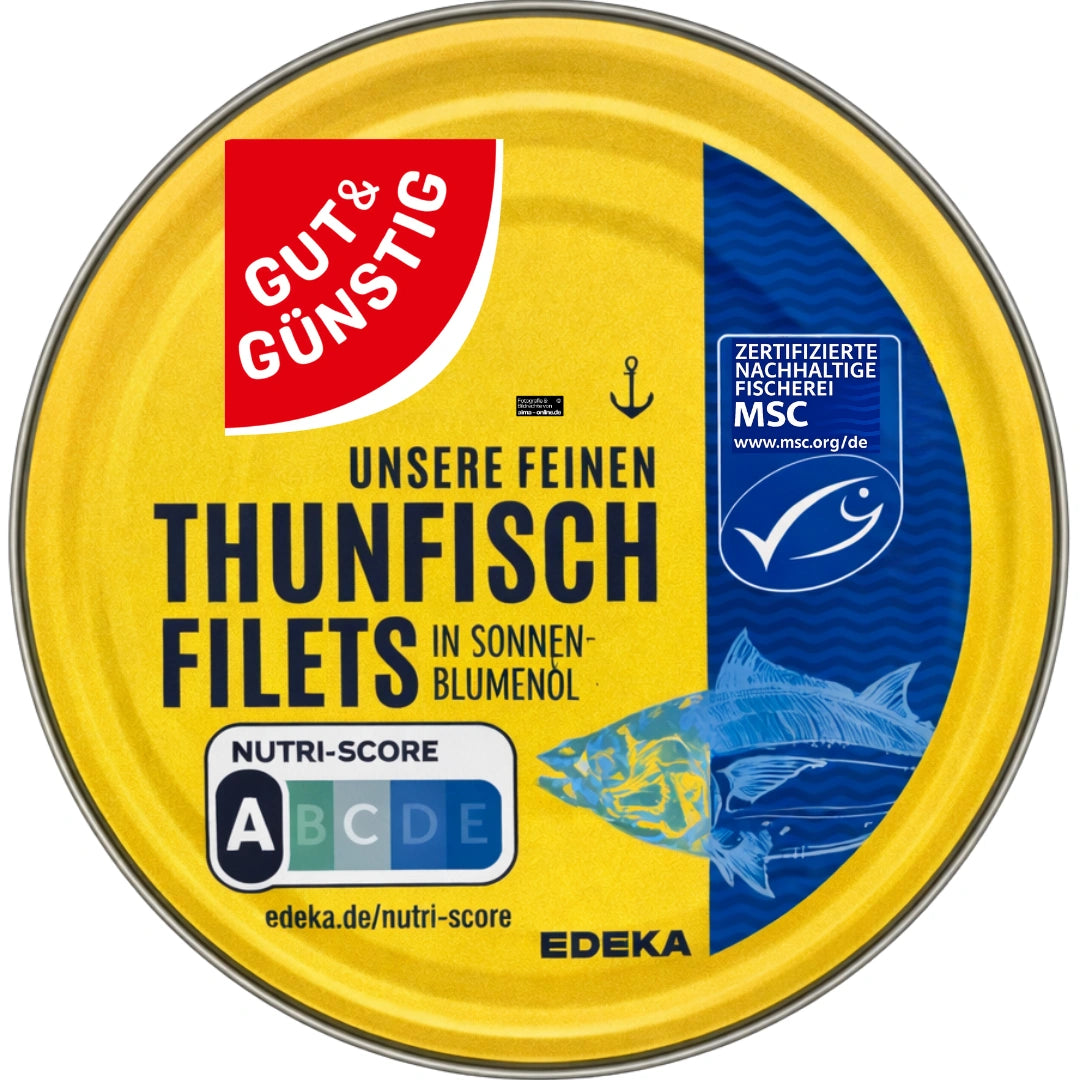 Gut & Günstig - Thunfischfilet in Sonnenblumenöl 195g