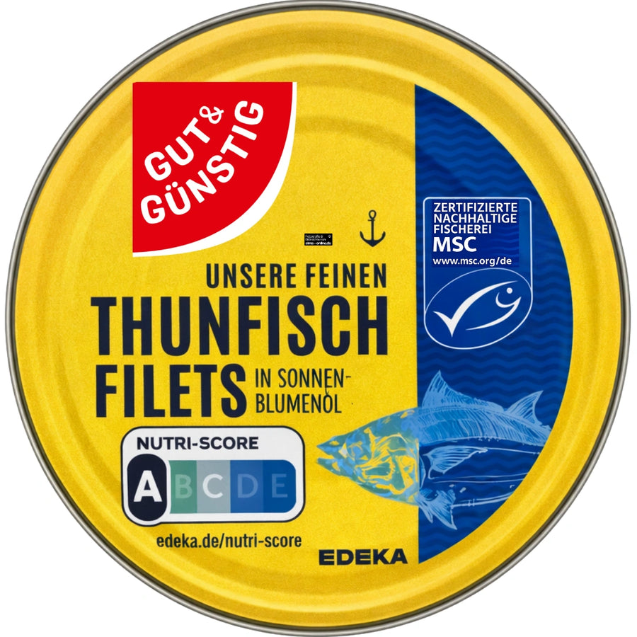 Gut & Günstig - Thunfischfilet in Sonnenblumenöl 195g