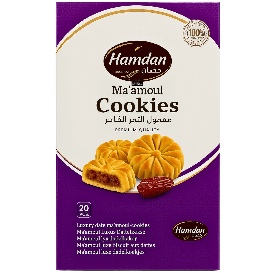 Hamdan - Cookies, Ma'amoul Luxus Dattelkekse 400g