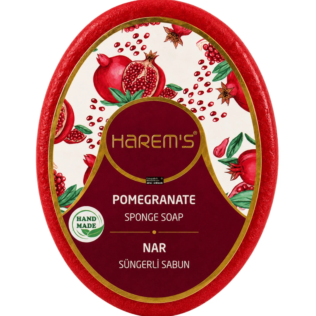 Harem's - Granatapfel Schwammseife, Nar Süngerli Sabun 120g