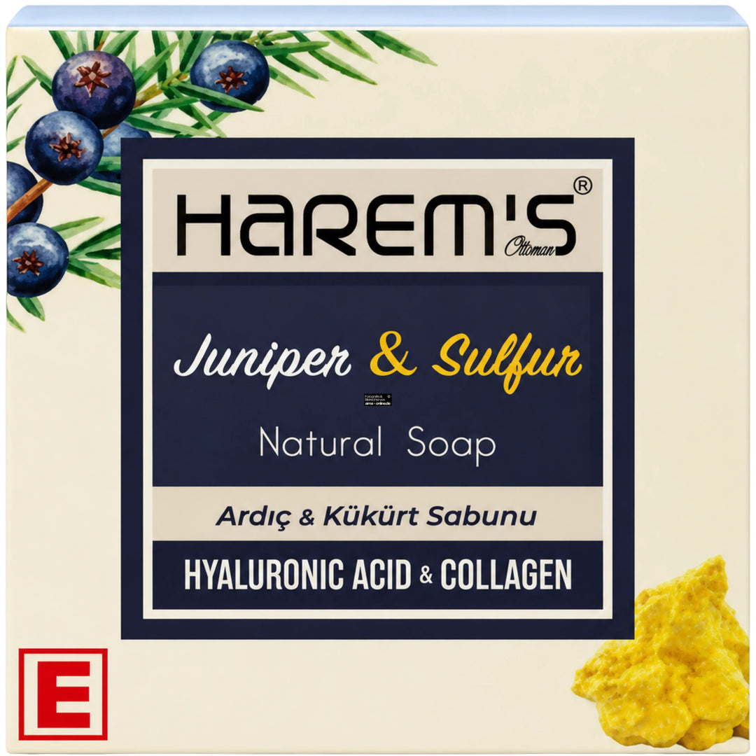 Harem's - Wacholder- und Schwefelseife, Ardıç & Kükürt Sabunu 120g