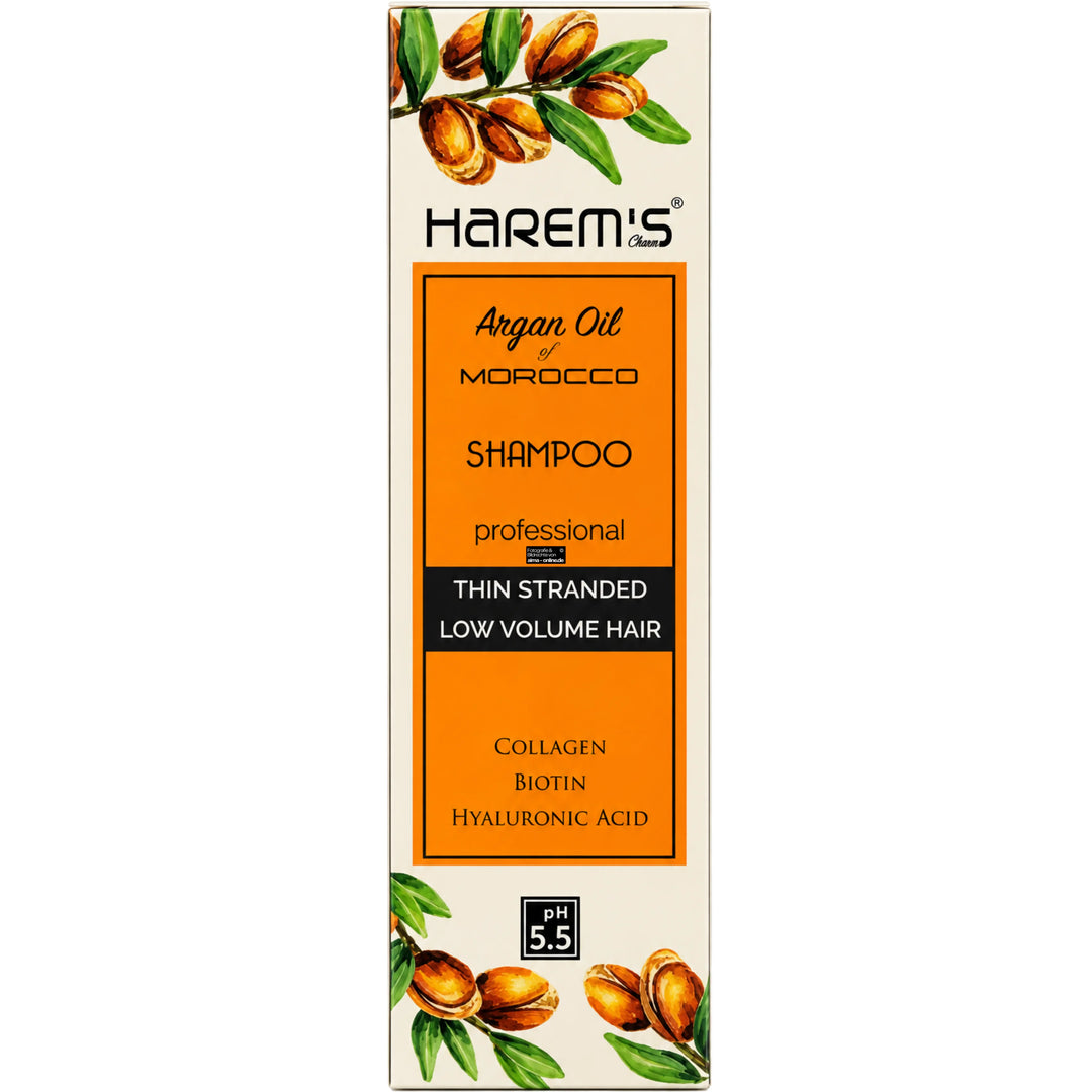 Harem's - Arganöl Shampoo für feines Haar mit Biotin & Kollagen 330ml
