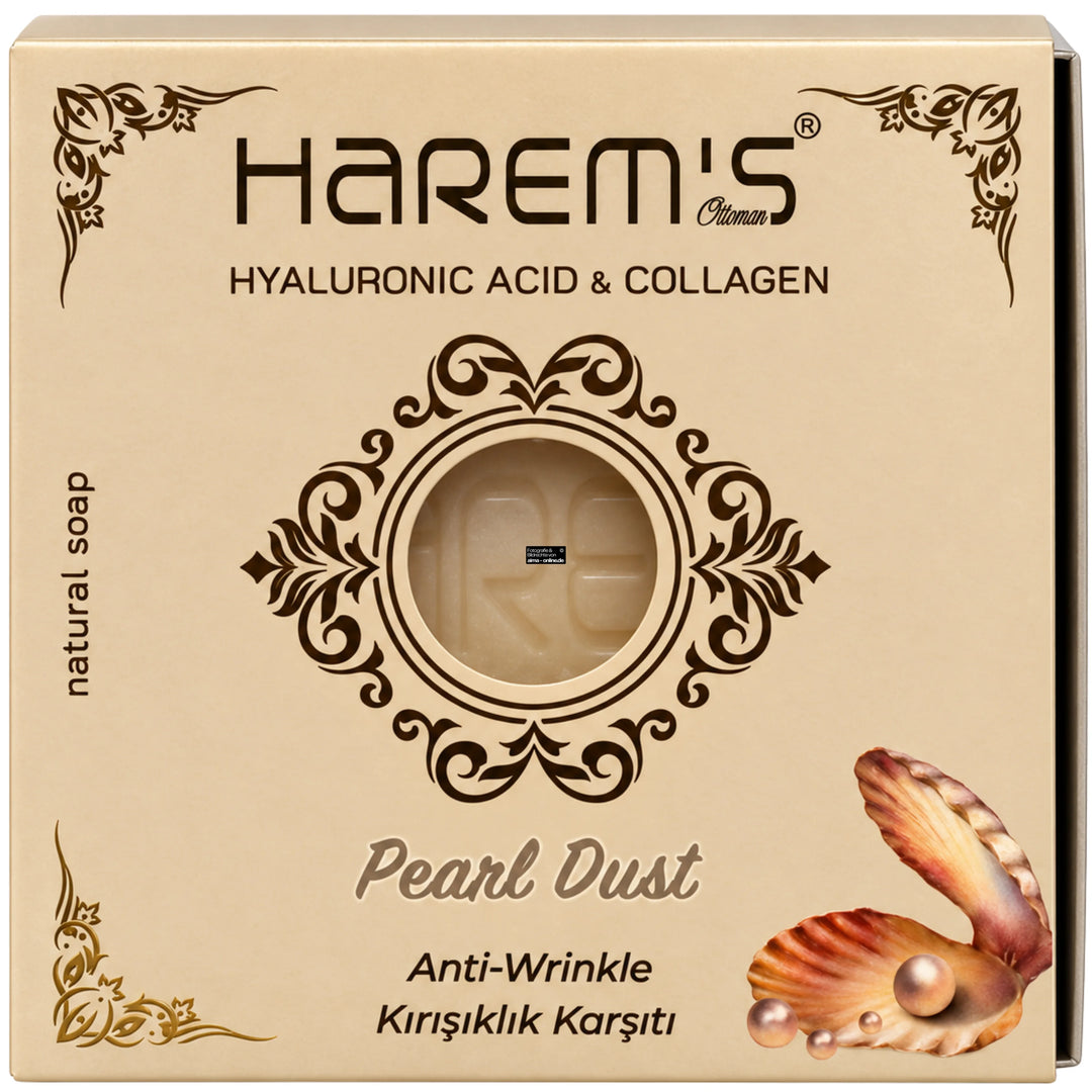 Harem's - Perlenpulver-Seife mit Hyaluronsäure & Kollagen, İnci Tozu Sabunu 120g
