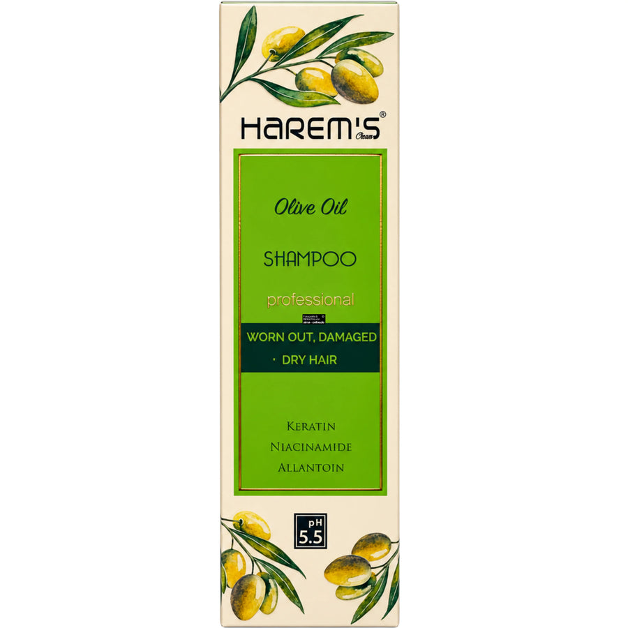Harem's - Olivenöl-Shampoo für trockenes & strapaziertes Haar 330ml