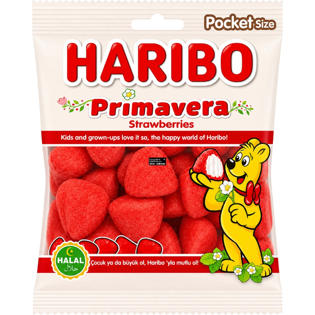 Haribo - Primavera Strawberries 80g
