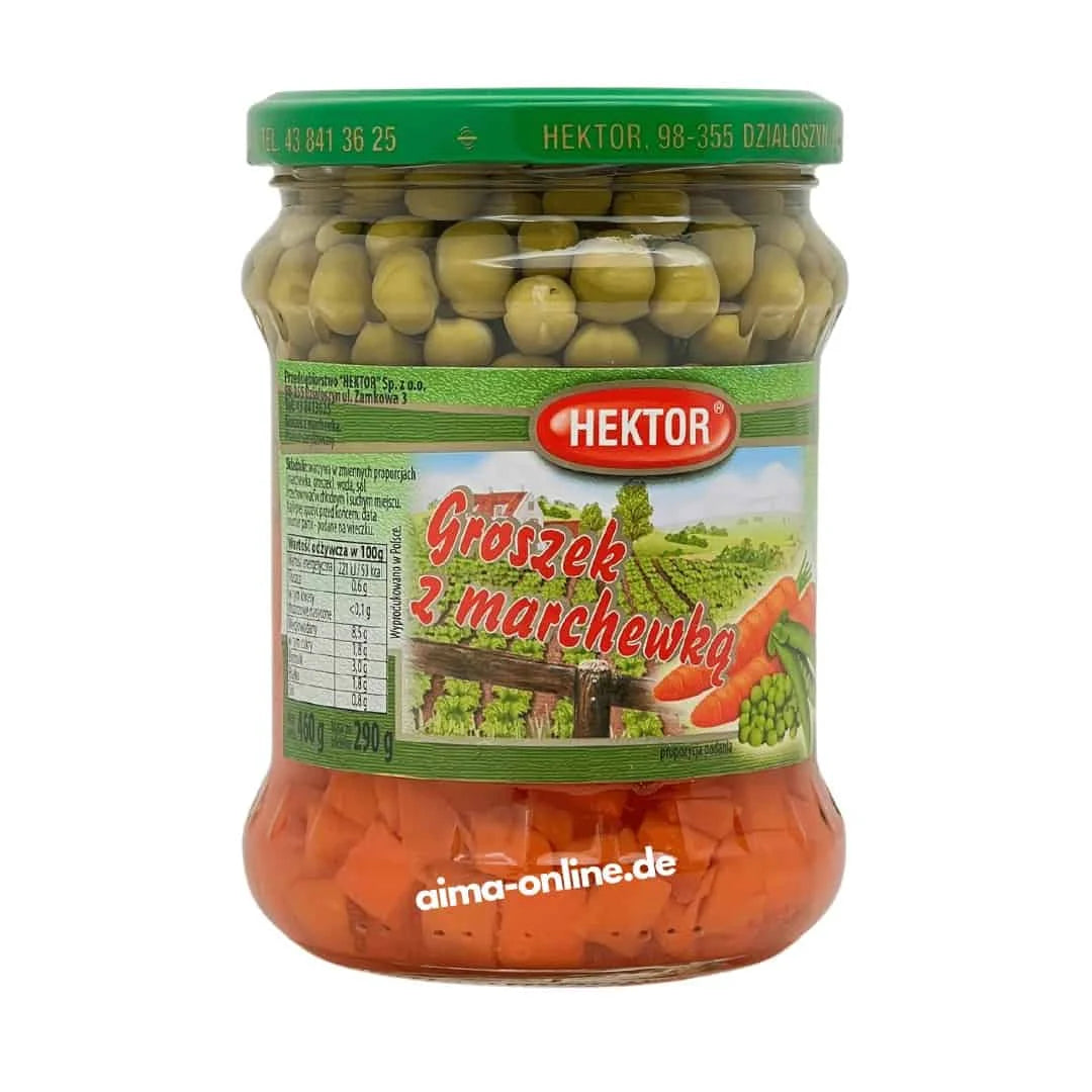 Hektor Groszek z Marchewka - Havuçlu Bezelye 460g