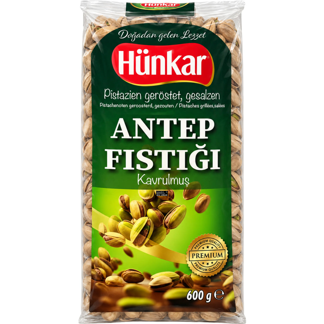 Hünkar - Antep Pistazien geröstet & gesalzen, Kavrulmuş Antep Fıstığı 600g