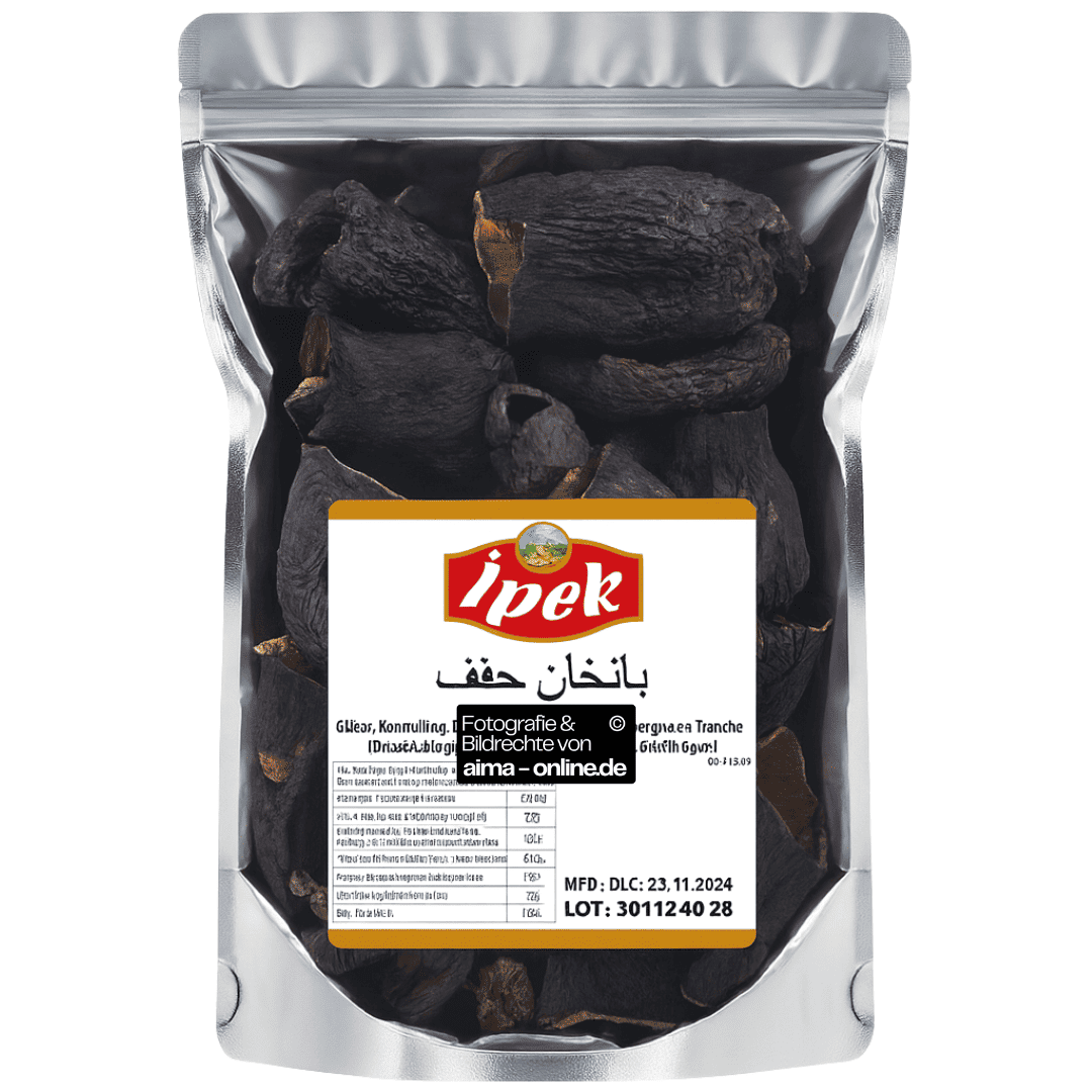 Ipek - Getrocknete Auberginen zum Stopfen, Kurutulmus Dolmalik Patlican Kurusu 25er 50g