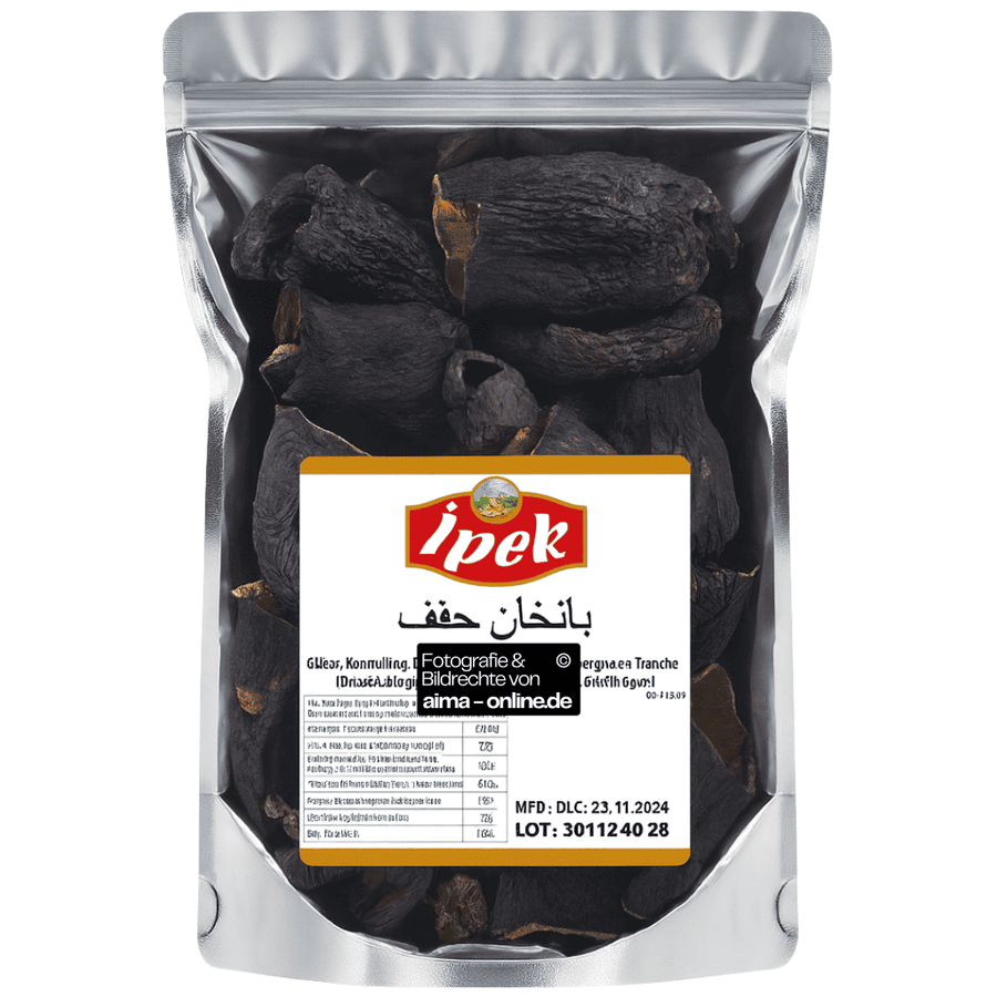 Ipek - Getrocknete Auberginen zum Stopfen, Kurutulmus Dolmalik Patlican Kurusu 25er 50g