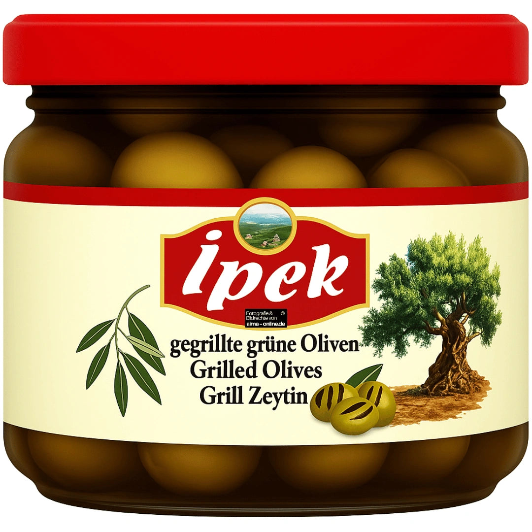Ipek - Grill Zeytin, gegrillte grüne Oliven 290g