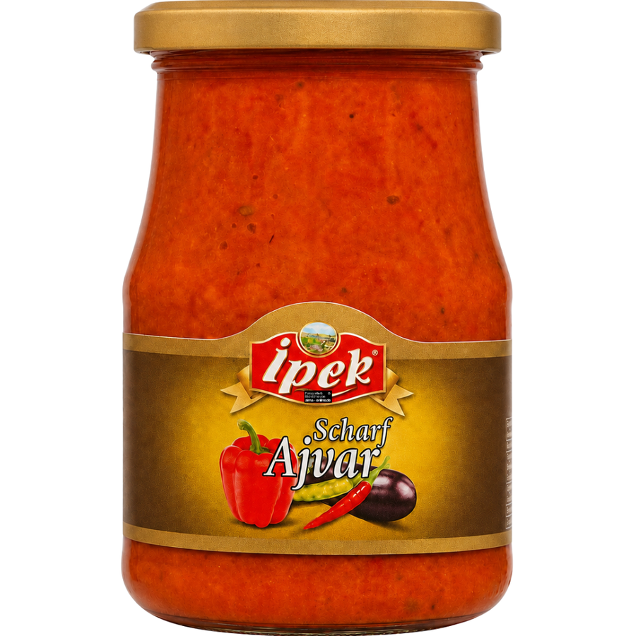 Ipek - Auberginenpaste, Ajvar in Scharf 360g