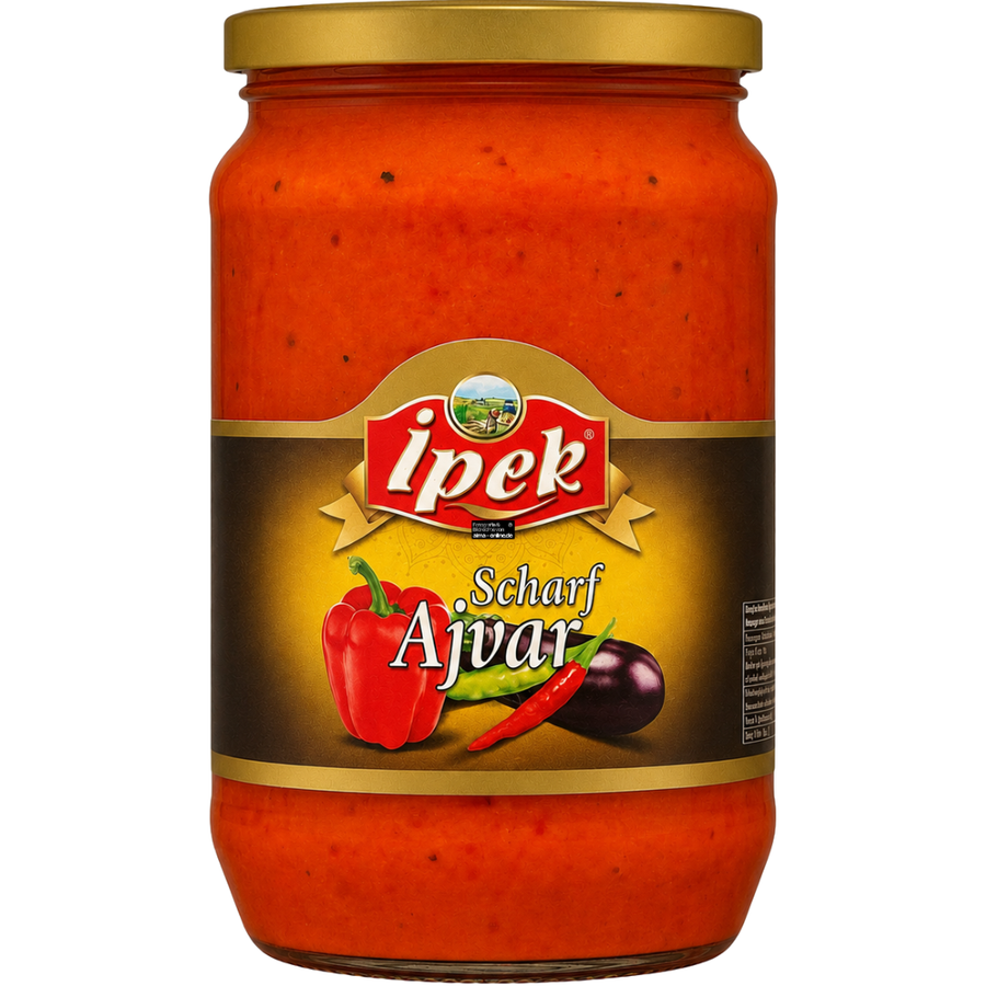 Ipek - Auberginenpaste, Ajvar in Scharf 690g