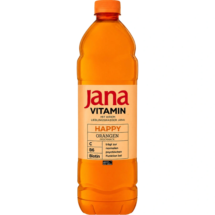 Jana Vitamin Happy Orange - Vitamin Getränk mit Orangengeschmack 1,5L