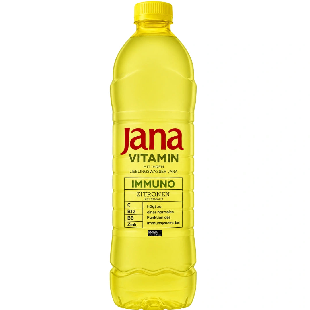 Jana Vitamin Immuno Zitrone - Vitamin Getränk mit Zitronengeschmack 1,5L