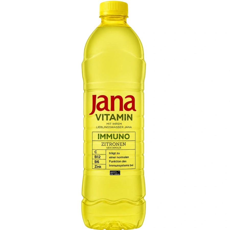 Jana Vitamin Immuno Zitrone - Vitamin Getränk mit Zitronengeschmack 1,5L