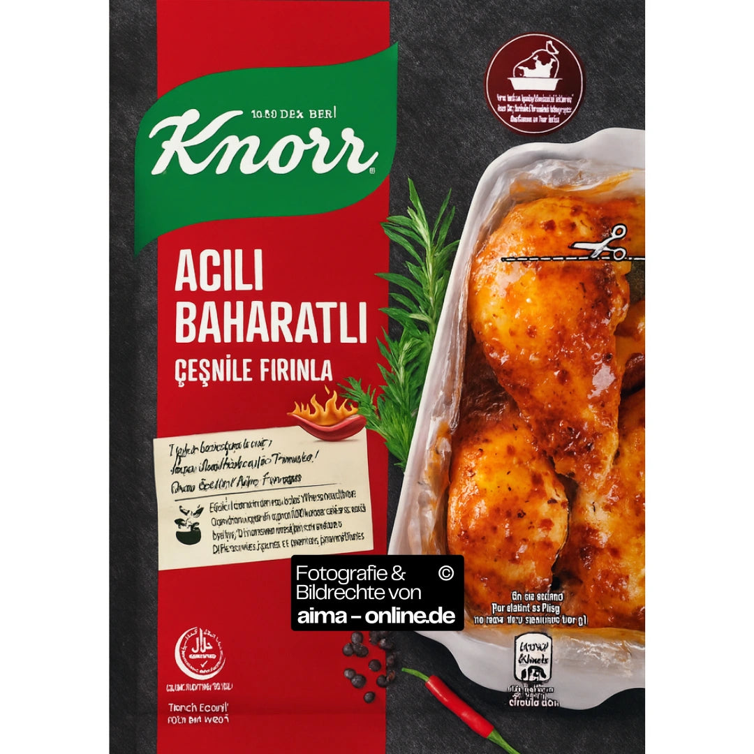 Knorr - Pikant scharfe Würzmischung für Hühnchen, Acili Baharatli Tavuk Sosu 31g
