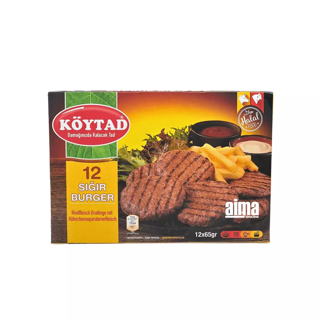 Köytad 12 Sigir Burger - Dana Burger 12 adet 780gr