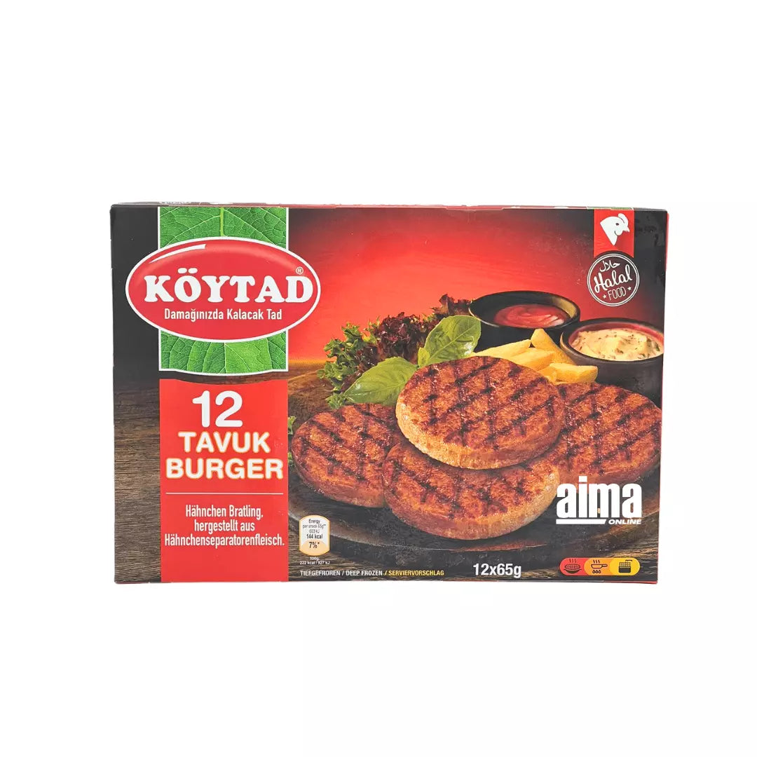 Köytad 12 Tavuk Burger - 12 Hähnchen Burger 780g