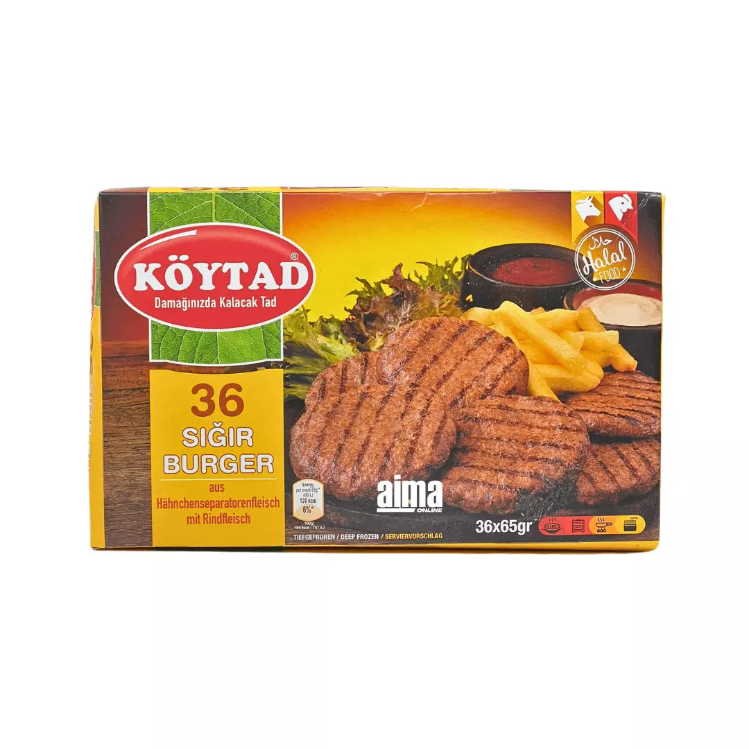 Köytad 36 Sigir Burger – Dana Burger 36 adet 2340gr