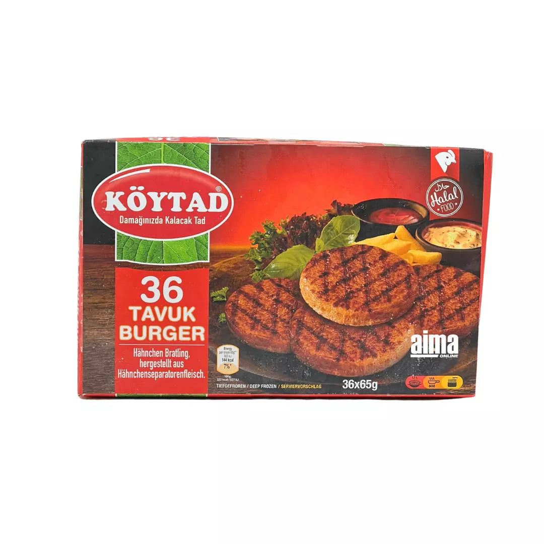 Köytad 36 Tavuk Burger – 36 Hähnchen Burger 2340g