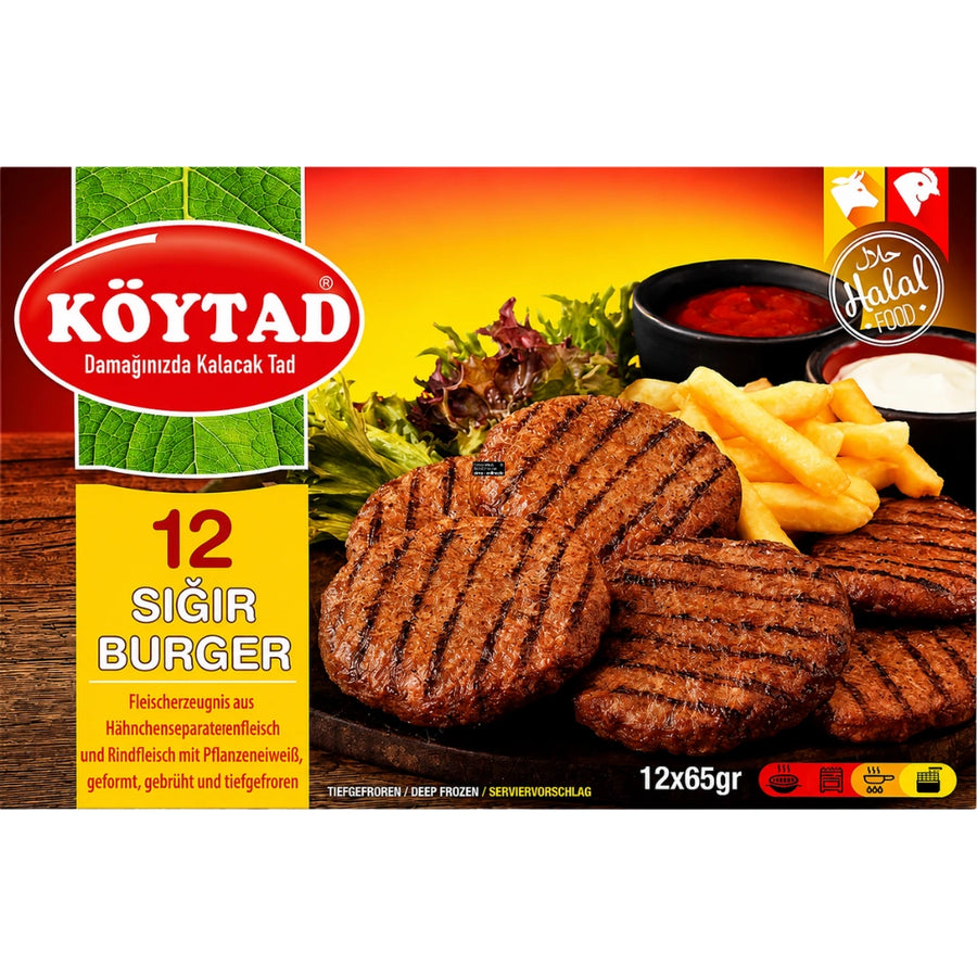 Köytad 12 Sigir Burger - Rind Burger 12 Stück 780g