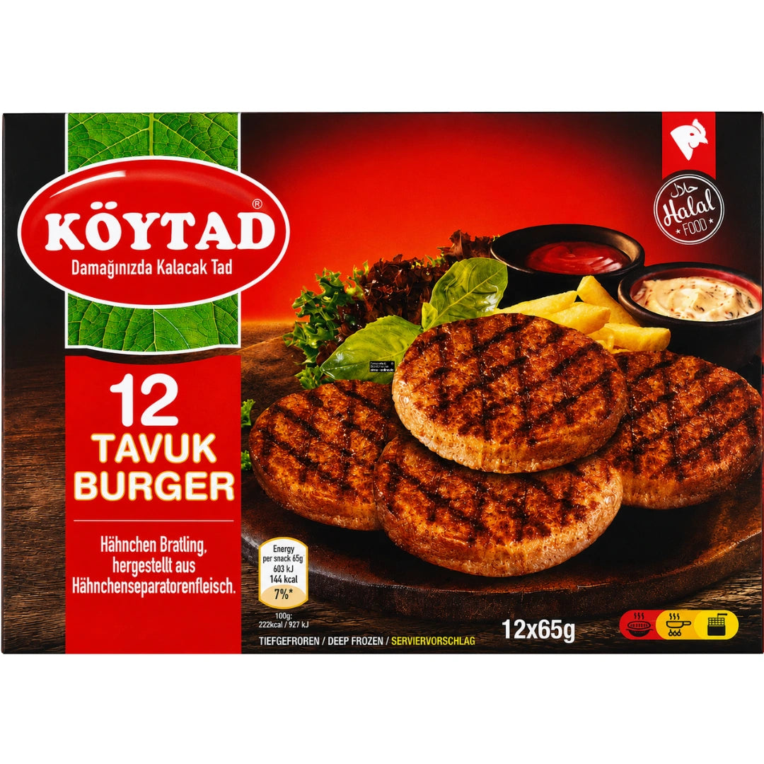 Köytad 12 Tavuk Burger - 12 Hähnchen Burger 780g