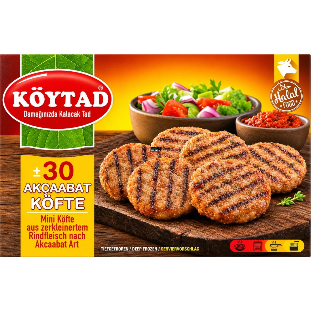 Köytad 30 Akcaabat Köfte - 30 Frikadellen Akcaabat Art 600g