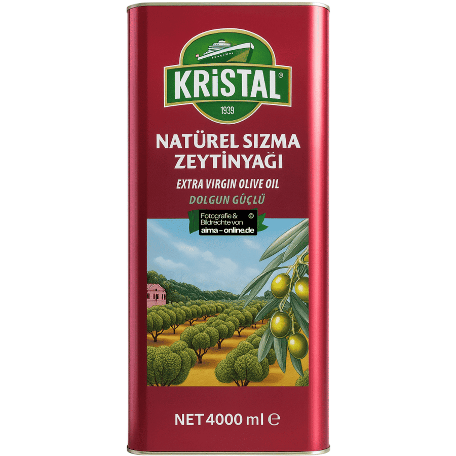 Kristal -  Natives Olivenöl Extra, Natürel Sizma Zeytinyagi 4000ml