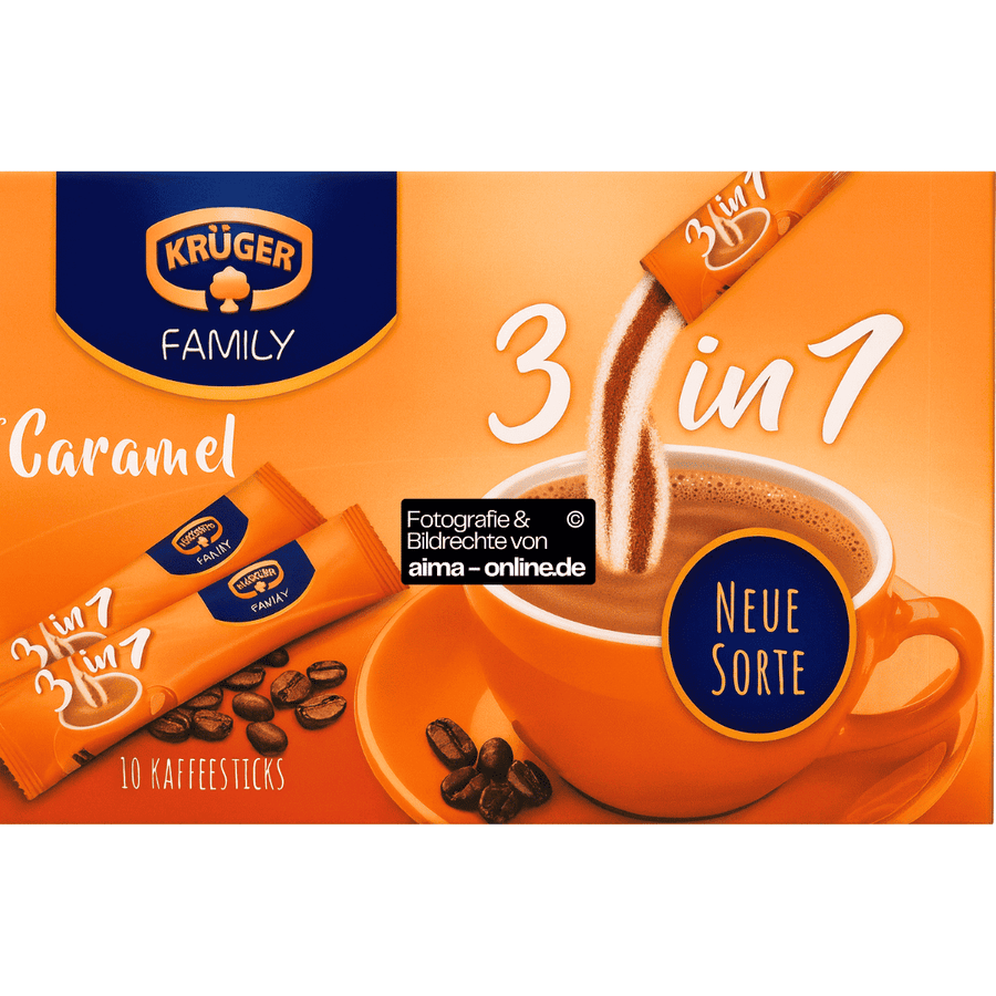 Krüger Family -  Kaffee Sticks 3 in 1 Caramel 10x16,9g