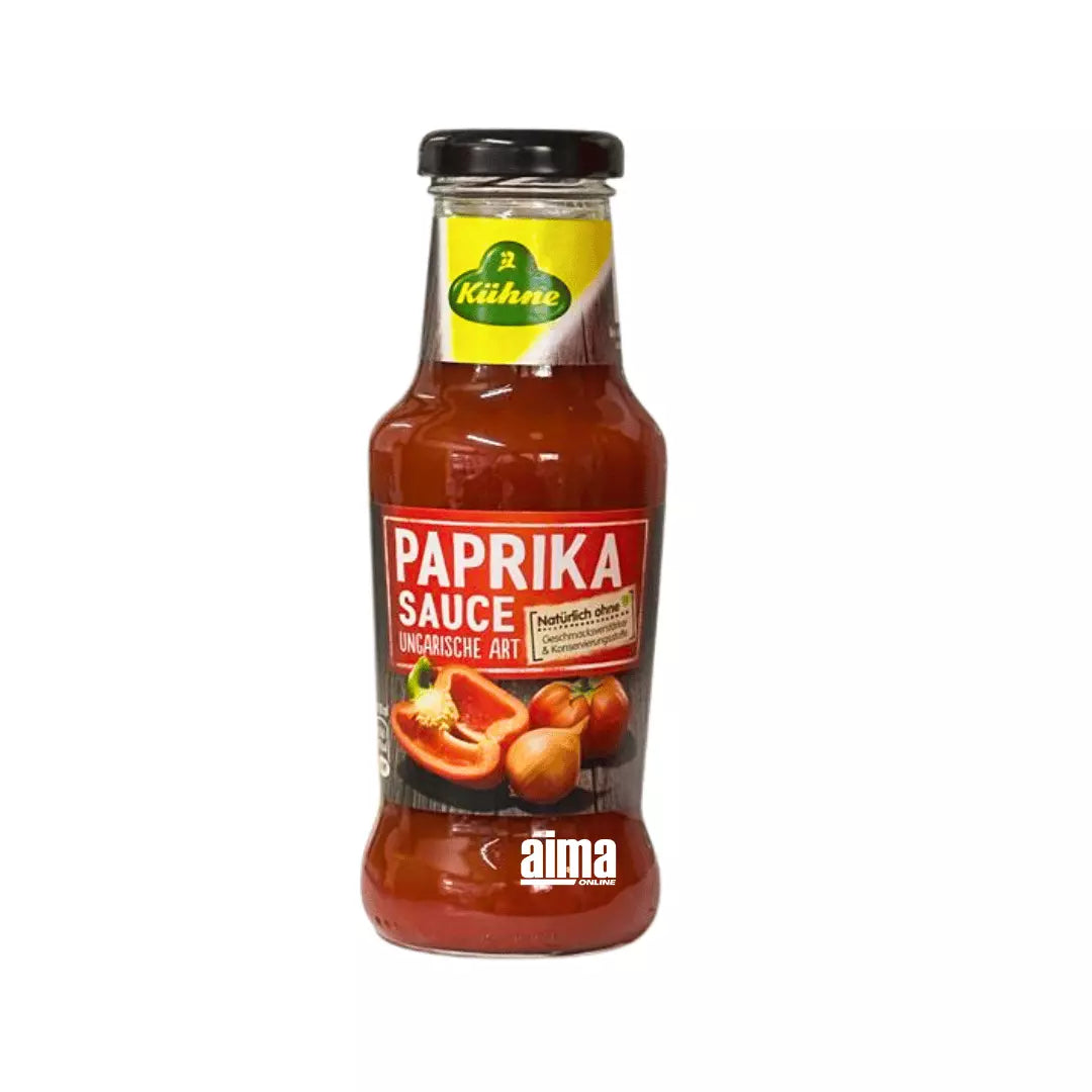 Kühne Paprikasauce Ungarische Art 250ml – AIMA ONLINE Kühne Paprikasauce Ungarische Art 250ml – AIMA ONLINE