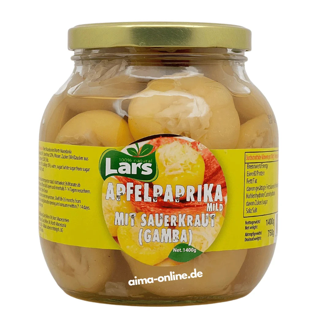 Lahana turşulu Lars Elma biberi (hafif) 750g