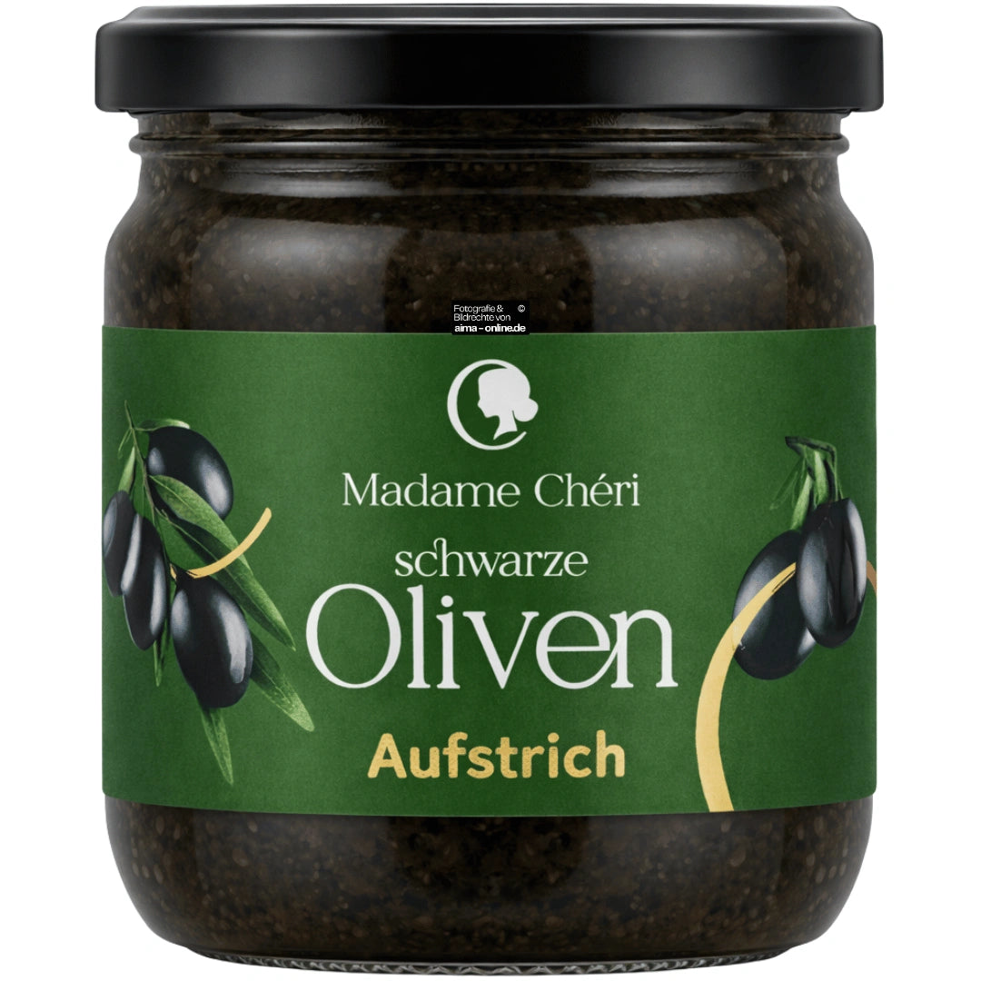 Madame Cheri - Siyah Zeytin Ezmesi, Schwarze Oliven Aufstrich 180g
