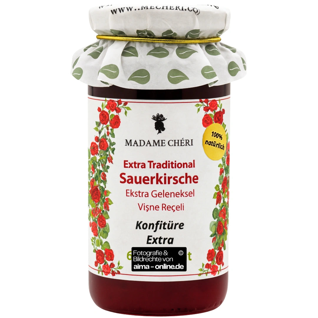 Madame Cheri - Extra Traditionell Sauerkrische, Geleneksel Visne Receli 290g