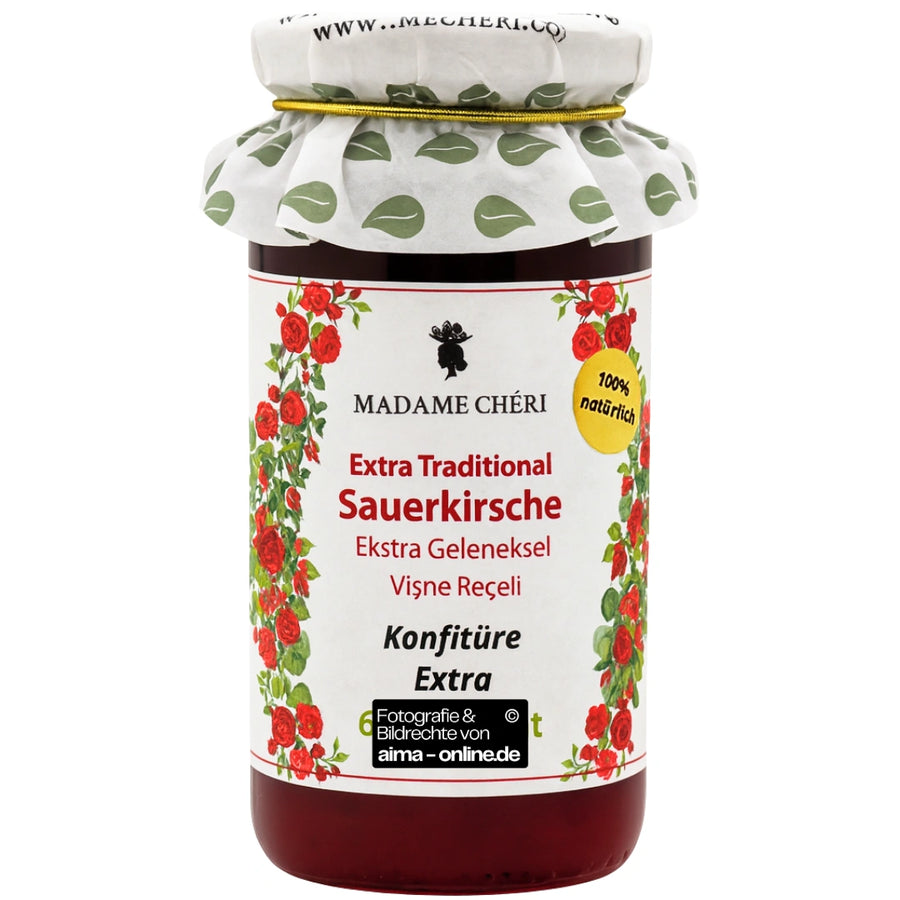 Madame Cheri - Extra Traditionell Sauerkrische, Geleneksel Visne Receli 290g