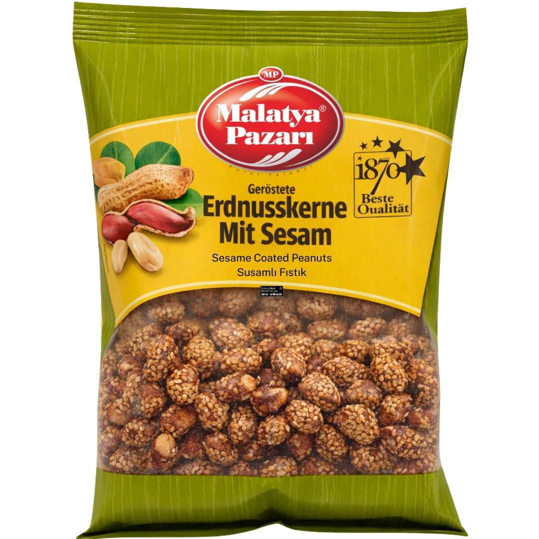 Malatya Pazari - Erdnusskerne mit Sesam, Susamlı Fıstık 200g