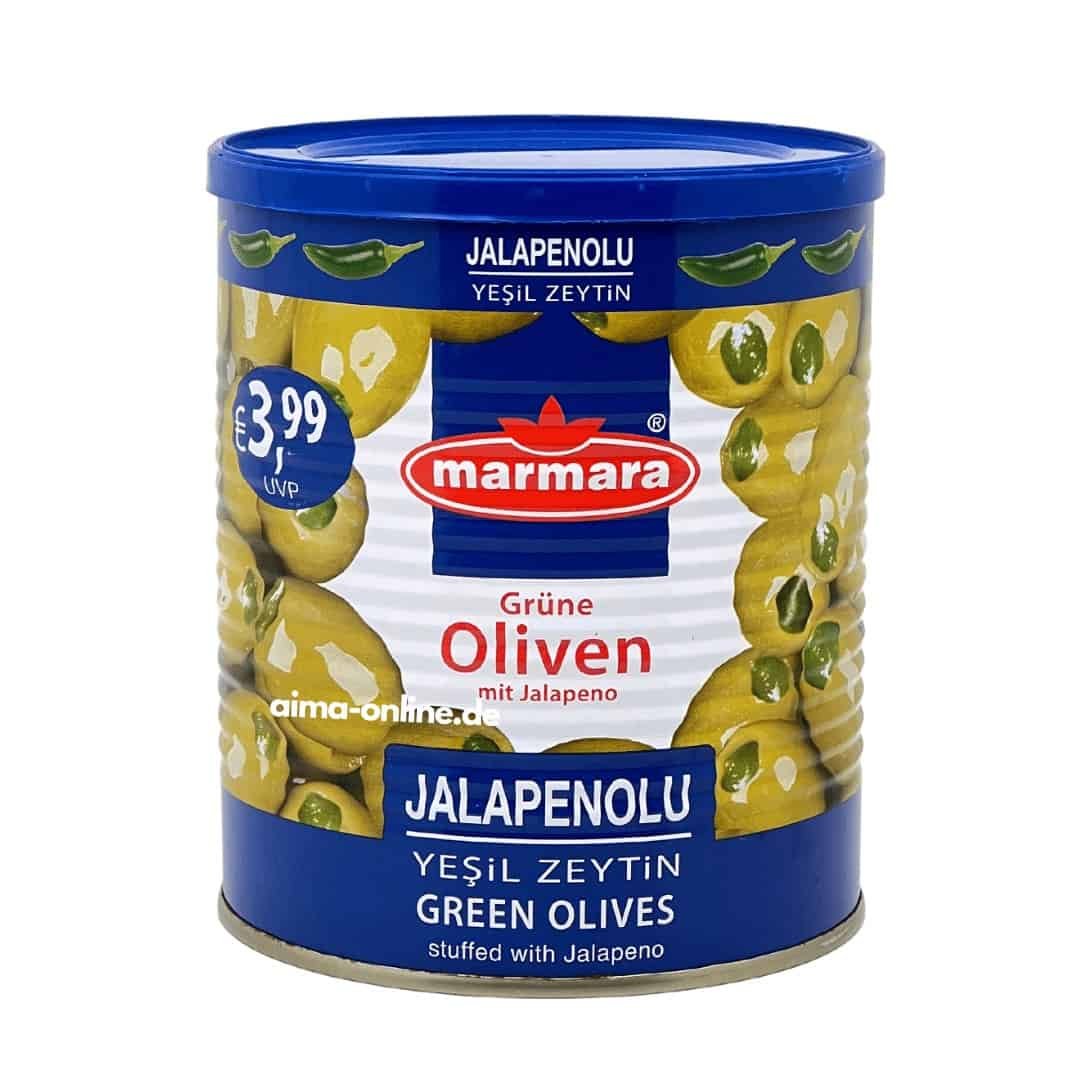 Jalapenolu Marmara Yeşil Zeytin 800gr