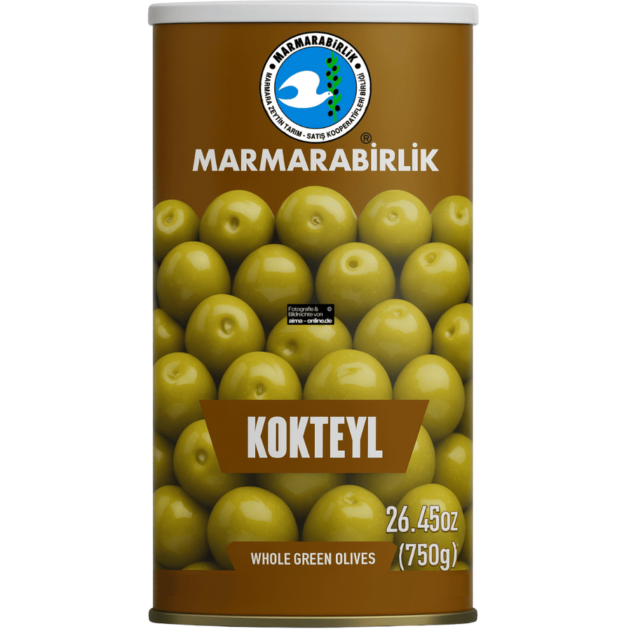 Marmarabirlik - Kokteyl Yesil Zeytin, Grüne Cocktail Oliven 1260g