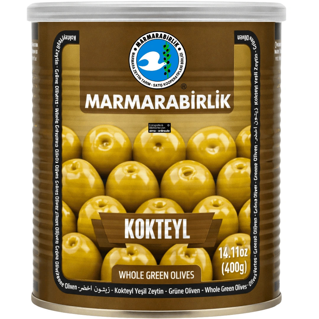 Marmarabirlik – Kokteyl Yeşil Zeytin, Grüne Oliven 800g